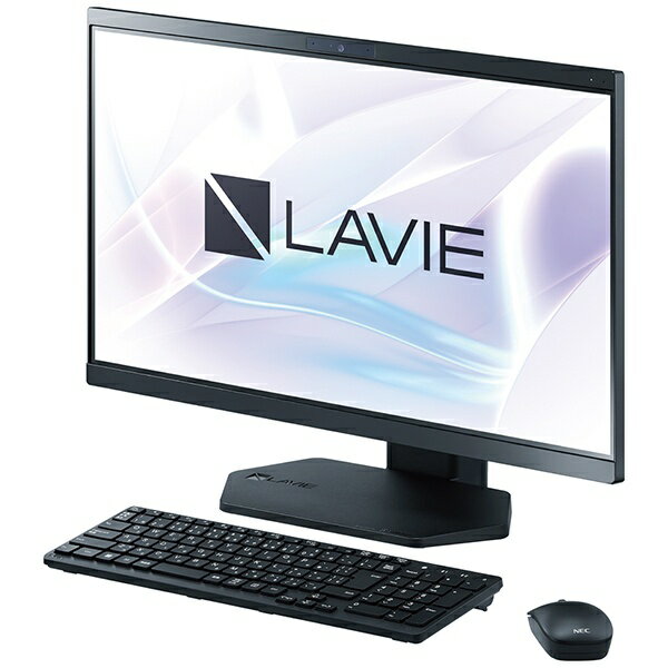 NEC|エヌイーシー デスクトップパソコン LAVIE A23 ファインブラック PC-A2365DAB 23.8型 /Windows11 Home /AMD Ryzen7 /メモリ:8GB /SSD:512GB /Office HomeandBusiness /2022年春モデル