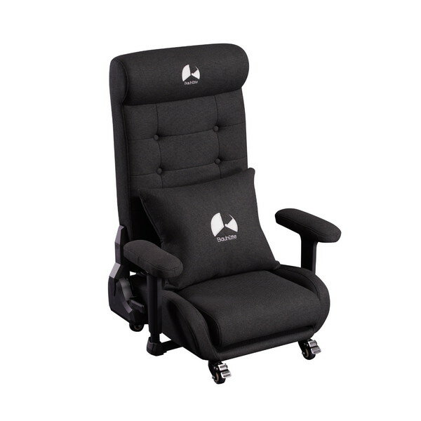 Bauhutte ゲーミングソファ座椅子2 ブラック ファブリックタイプ GX-370-BK