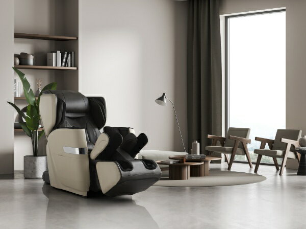 FUJIIRYOKI マッサージチェア H21 ベージュ×ブラウン AS-R900(CB)