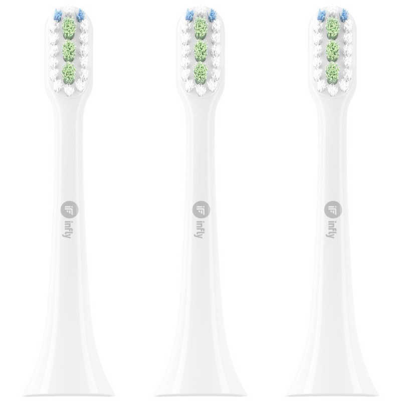 infly リニア音波振動式電動歯ブラシ用 替えブラシ IF-PT02RB03WH