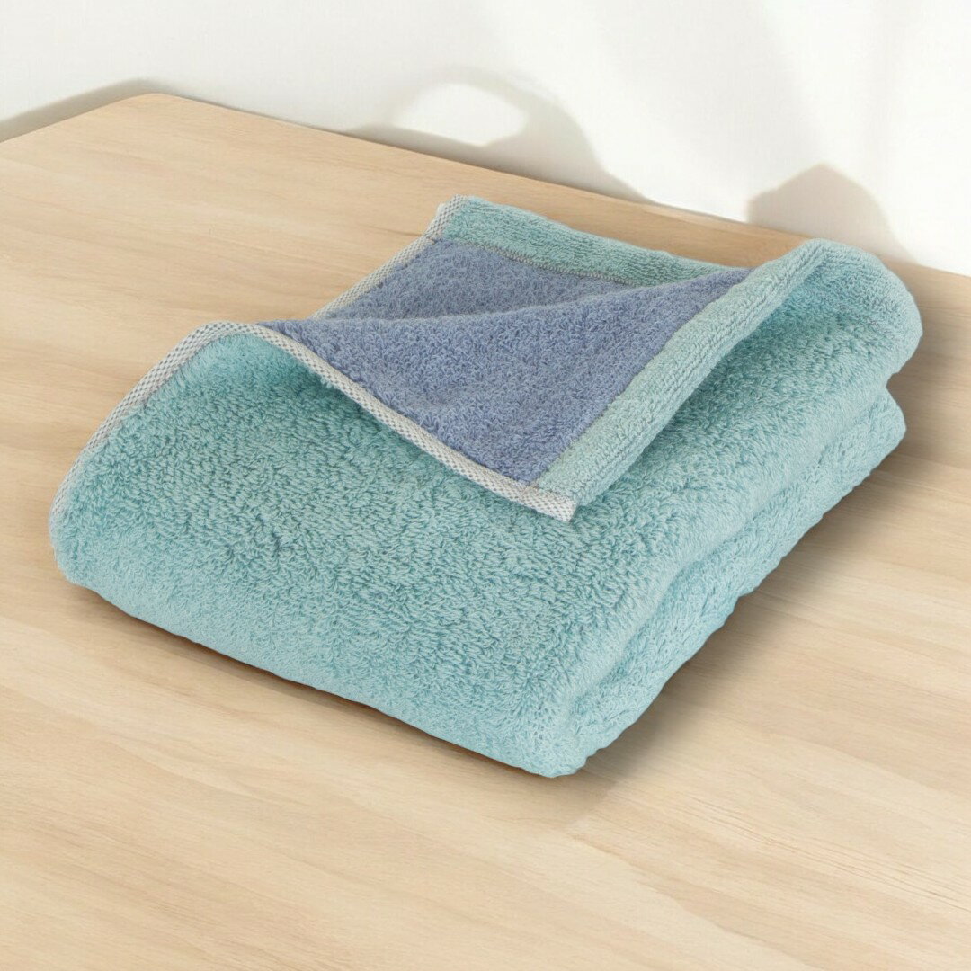 プレーリードッグ DAILY PRAIRIE リバーシブルフェイスタオル COREV-F-BL ミント ブルー