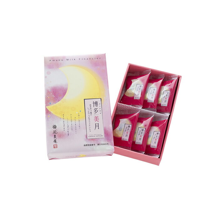 風美庵 博多美月あまおう 苺ミルク味 6個