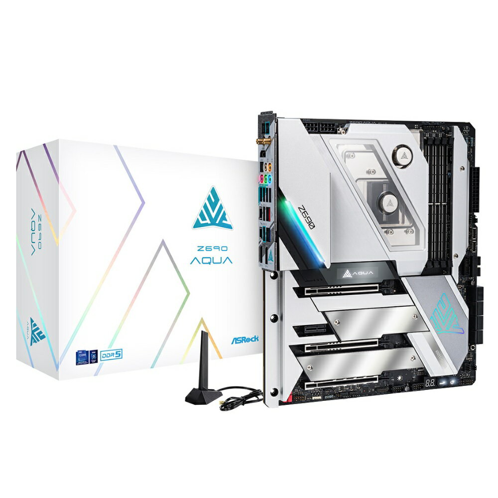 ASRock E-ATX マザーボード Z690 AQUA