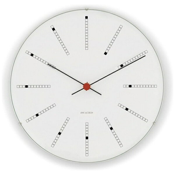 アルネ ヤコブセン Bankers Wall Clock 21cm white クォーツ 電池式 クロック 掛時計 AJ43630 アナログ ホワイト 白