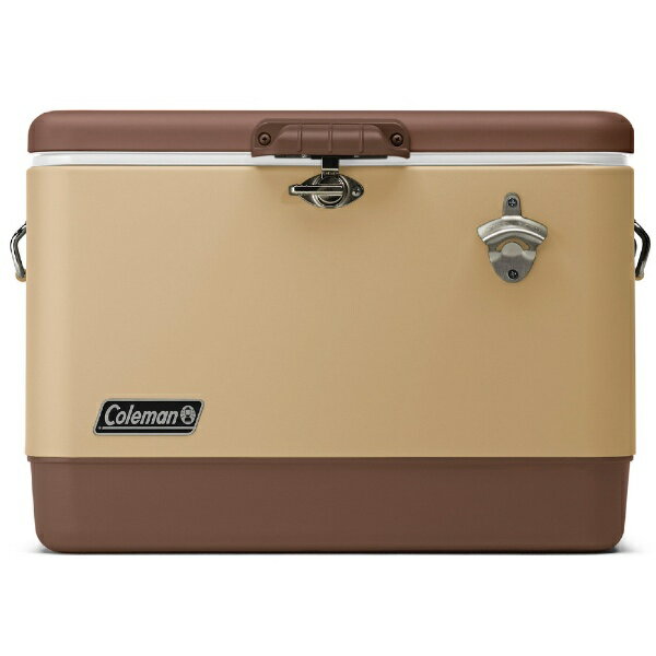 Coleman - クーラーボックス  54QTスチールベルトクーラー レッド6154B703 Coleman (コールマン) クーラーボックス 54QT レッド×ホワイト