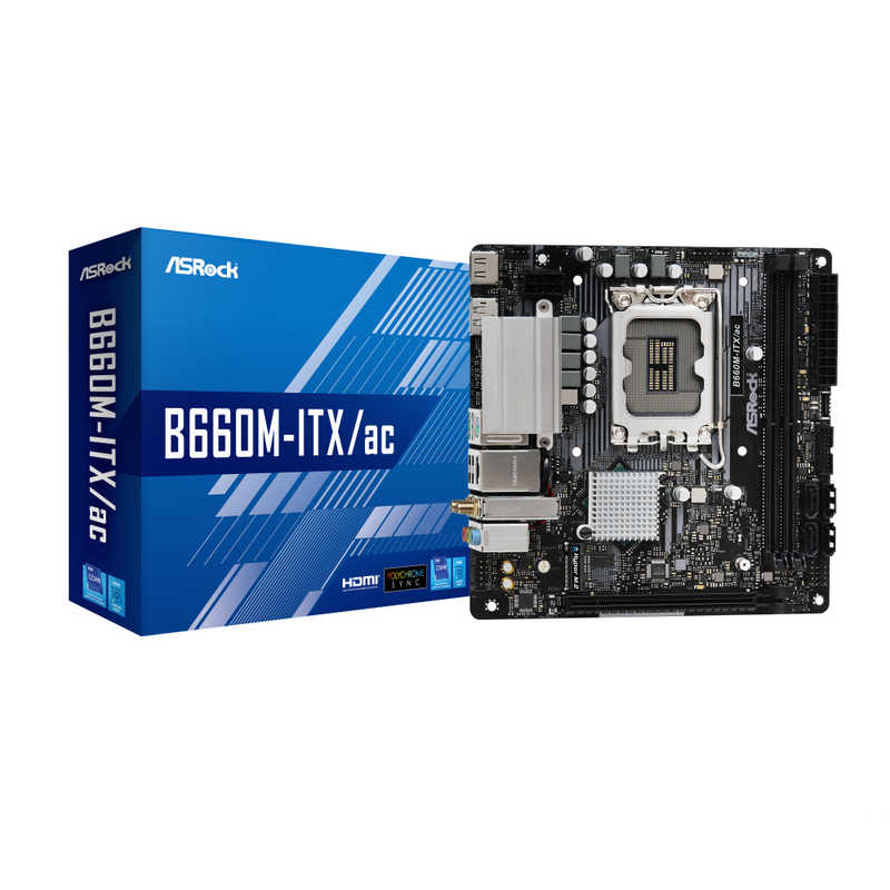 マザーボード ASRock Z490M-ITX/ac (Z490 1200 Mini-ITX) Used - Very Good: ASRock Z490M-ITX/ac LGA 1200 Mini ITX