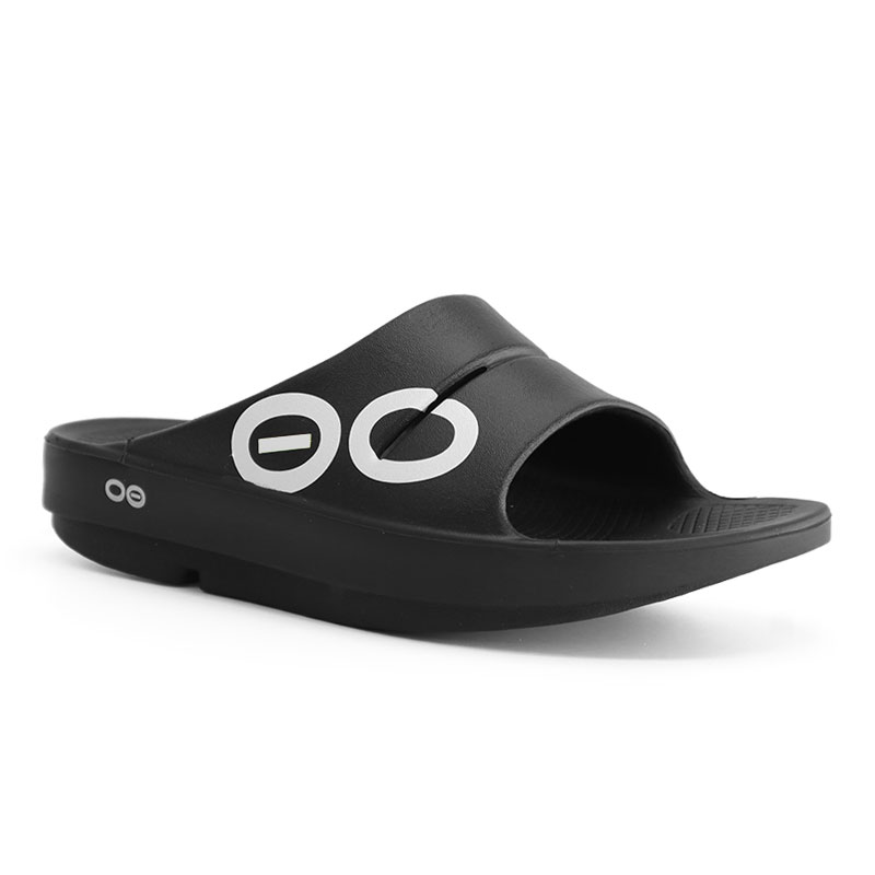 ウーフォス OOFOS メンズ レディース スポーツサンダル リカバリーサンダル ウーアースポーツ OOahh-Sport ブラック/ブラック 5020040 20
