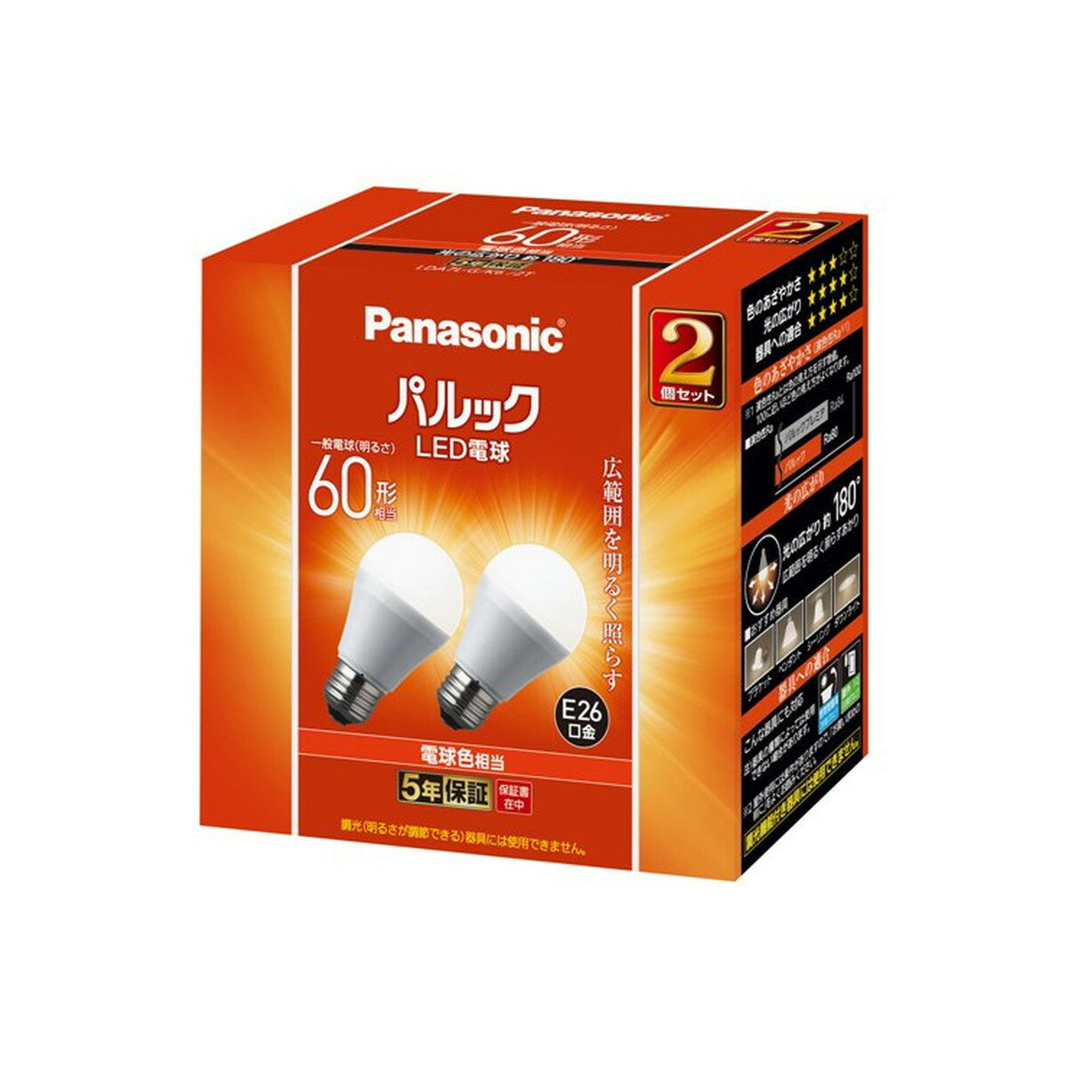 Panasonic パナソニック LED電球 T形タイプ LDT6LGST6 Panasonic パナソニック LDT6LGST6 LED電球 T形タイプ E26 60形