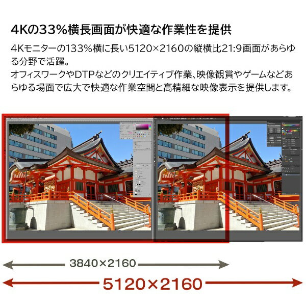 LG 39.7インチ Curved UltraWide 5K2K Nano IPSディスプレイ 40WP95C-W