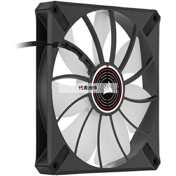 CORSAIR｜コルセア ケースファン 140mm /1600RPM ML140 LED ELITE Red ブラックフレーム CO-9050123-WW