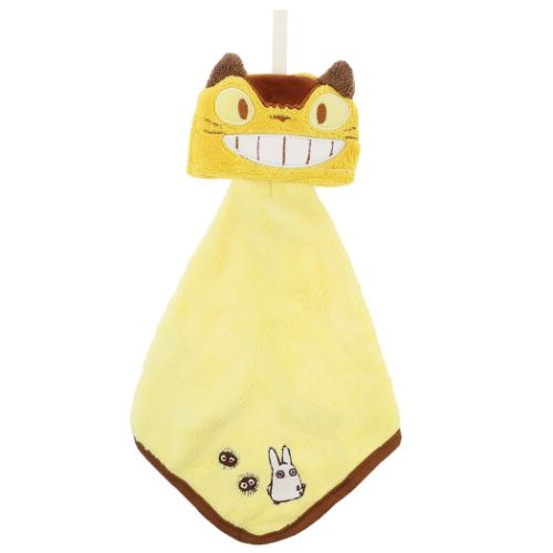 ジブリ　となりのトトロ　ネコバスフェイス　マイクロループタオル