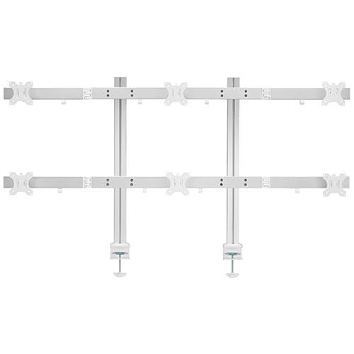 STARPLATINUM TVSOFBA160S 快適ワークのモニターアーム 13-32インチ対応 6画面 BA160 シルバー | オフィス オフィス家具