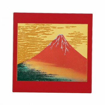 まえじゅう漆器 漆芸マウスパッド 赤富士  2V-714
