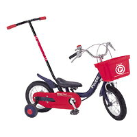 楽天市場】ハチスカ 12インチ 子供用自転車 トミカ （ブルー） 押手棒 