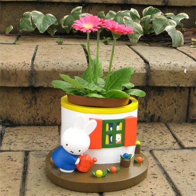ミッフィー　加藤工芸　プランター　植木鉢　ガーデニング　レア　メラニー　希少 楽天市場】加藤工芸 (miffy) 3.5号鉢用プランター ミッフィーとおに