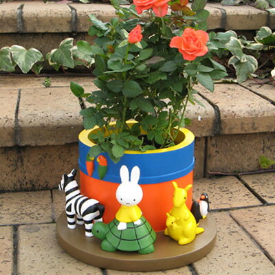 楽天市場】加藤工芸 (miffy) 3.5号鉢用プランター ミッフィーとおに