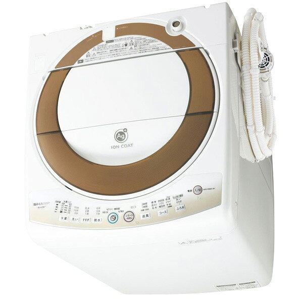 楽天市場】シャープ シャープ 全自動洗濯機 グリーン系 ES-GE70P-G(1台