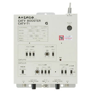 楽天市場】マスプロ電工 マスプロ 双方向 catv 屋内用 hz ブースター