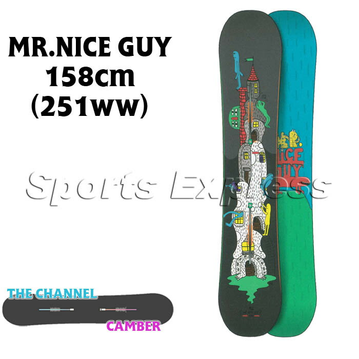 楽天市場】12-13 2013 BURTON MR.NICE GUY 158 ミスターナイスガイ