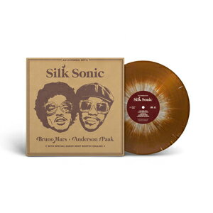 輸入盤 BRUNO MARS ANDERSON. PAAK SILK SONIC / AN EVENING WITH SILK SONIC BROWN AND WHITE SPLATTER VINYL LP