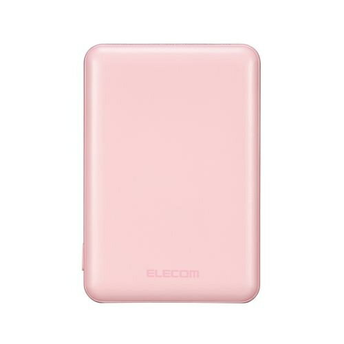 エレコム モバイルバッテリー  Type-C 5000mAh 12w 充電器 iPhone Android ピンク(1個)