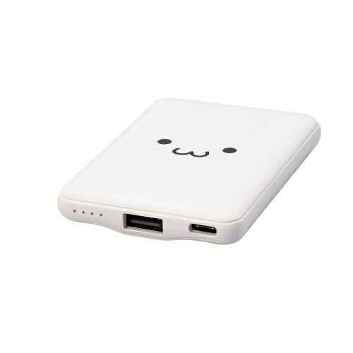 エレコム  Type-C モバイルバッテリー 5000mAh 12w 充電器 iPhone Android ホワイト(1個)