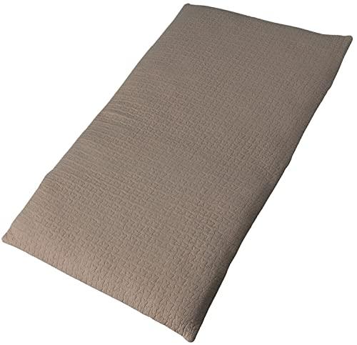 ベッドシーツ 寝具 約70×120＋20cm ベビー用 ライトブラウン mofua モフア イブル CLOUD柄 一体型 フィットシーツ ベッドルーム
