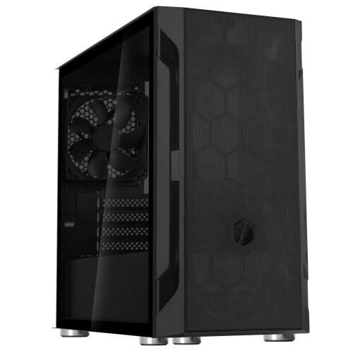 SILVERSTONE Silver Stone FARAシリーズ 強化ガラス ミッドタワーMicro-ATXケース SST-FAH1MB-G