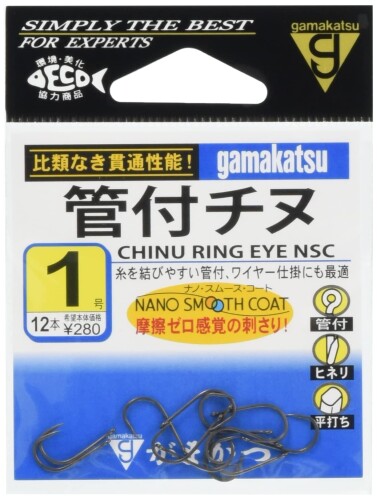 がまかつ Gamakatsu バラ 管付チヌ ナノスムースコート 1号 68764