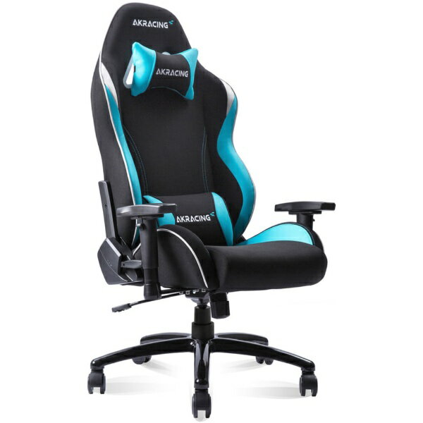 AKRacing｜エーケーレーシング ゲーミングチェア シート W380xD450xH11165～1230mm PINON 小型モデル ファブリック スカイブルー PINON-SKYBLUE