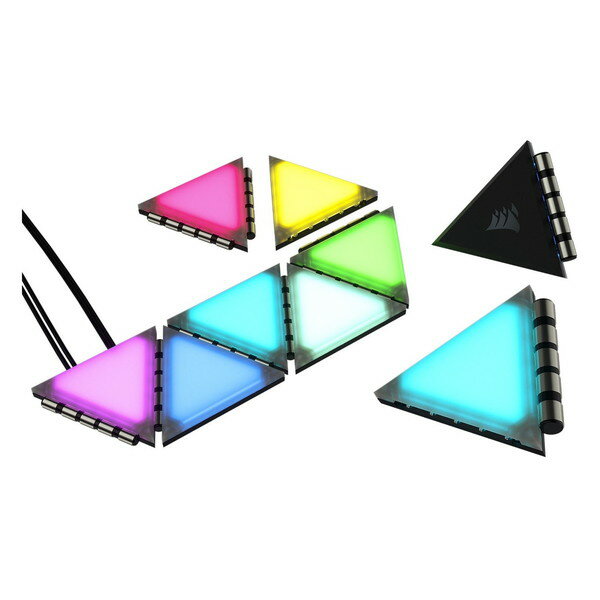 コルセア メモリ CL-9011115-WW ライティング拡張キット iCUE LC100 Smart Case Lighting Triangles Expansion Kit