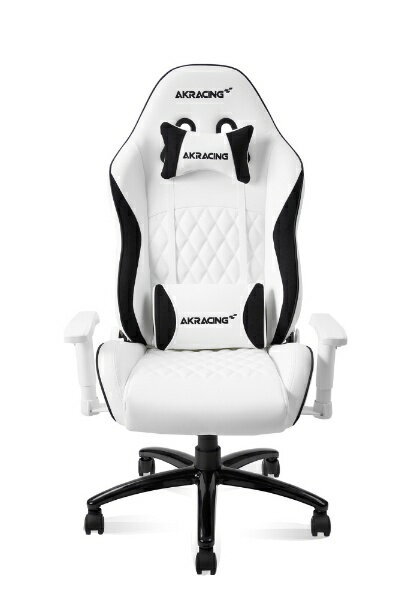 AKRacing｜エーケーレーシング ゲーミングチェア シート W380xD450xH11165～1230mm PINON 小型モデル PUレザー ホワイト PINON-WHITE