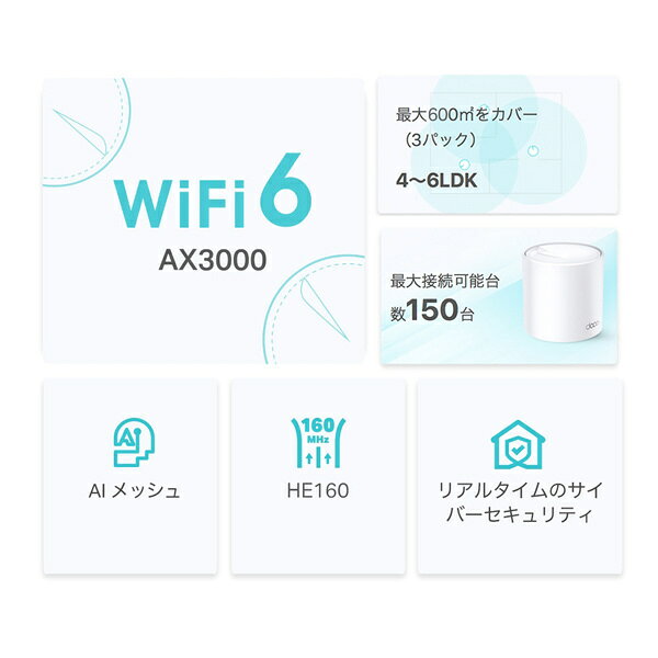 TP-LINK 無線LANルーター DECO X50 3-PACK