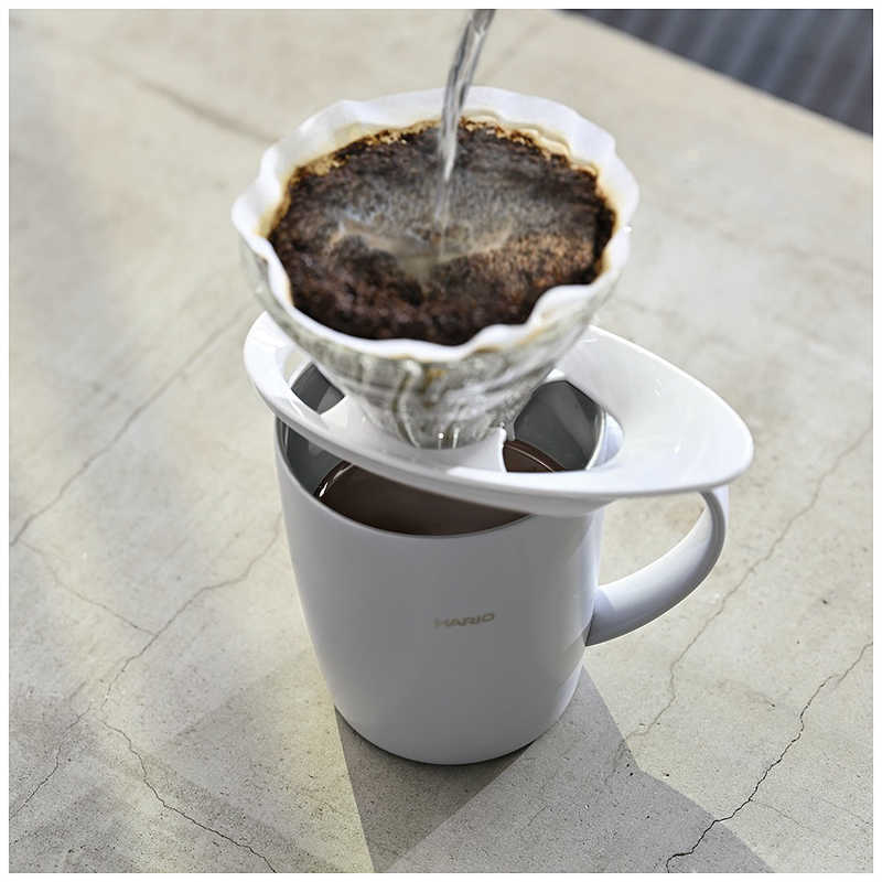 ハリオ V60耐熱ガラス透過ドリッパー01 VDGR-01-W(1個)