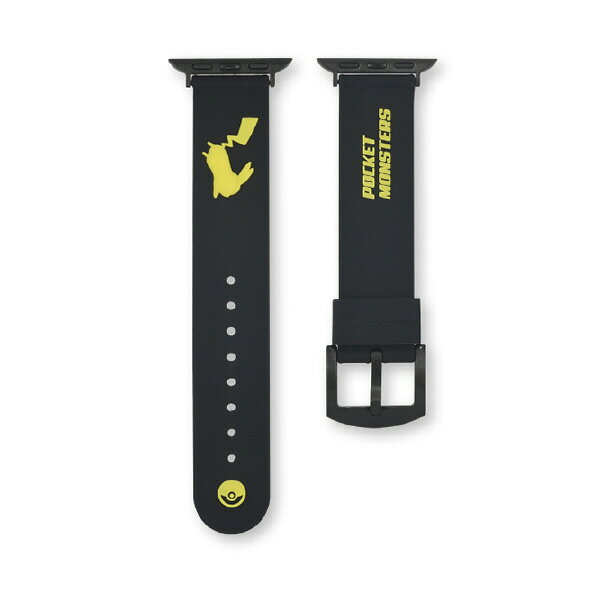 グルマンディーズ Apple Watch 41/40/38mm用シリコンバンド ポケットモンスター ピカチュウ POKE