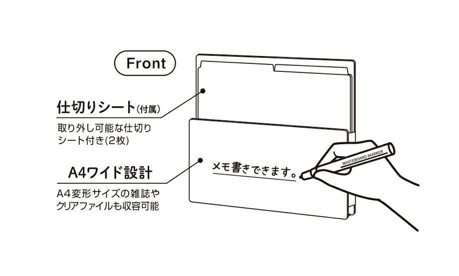 セキセイ SEL-2820-61 セパル マグラック A4 ヨコ ライトグレー