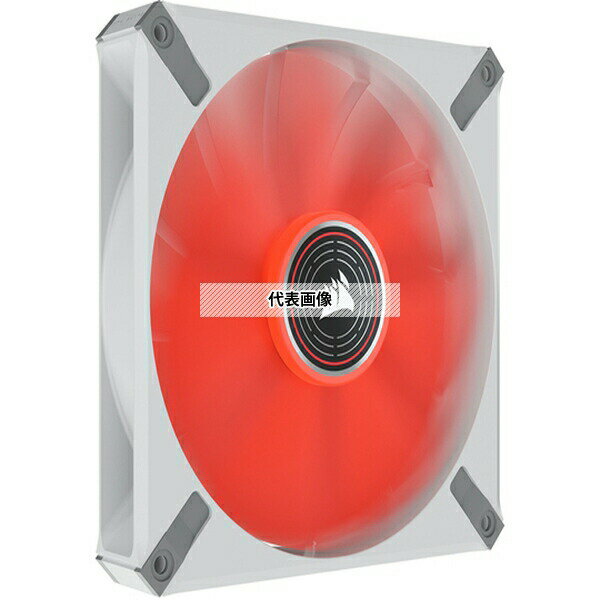 CORSAIR｜コルセア ケースファン 140mm /1600RPM ML140 LED ELITE Red ホワイトフレーム CO-9050129-WW