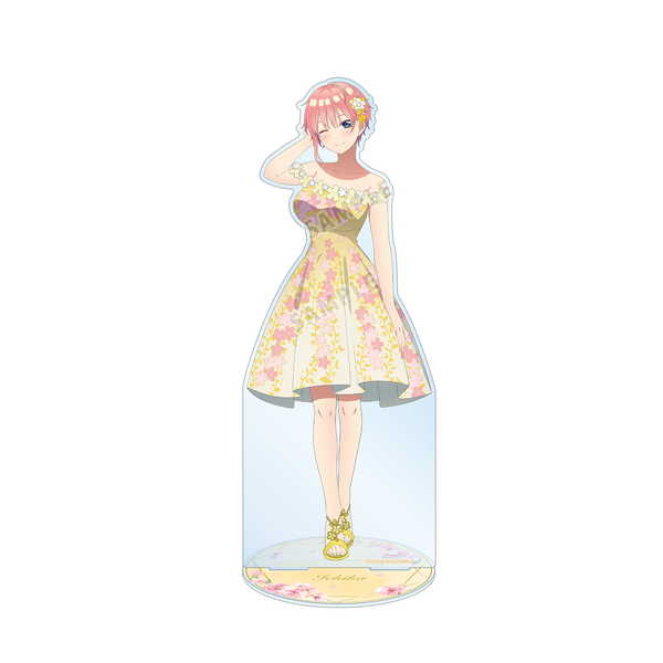 五等分の花嫁 劇場版 特大アクリルスタンド 描き下ろしイラスト 一花 桜ドレスver.
