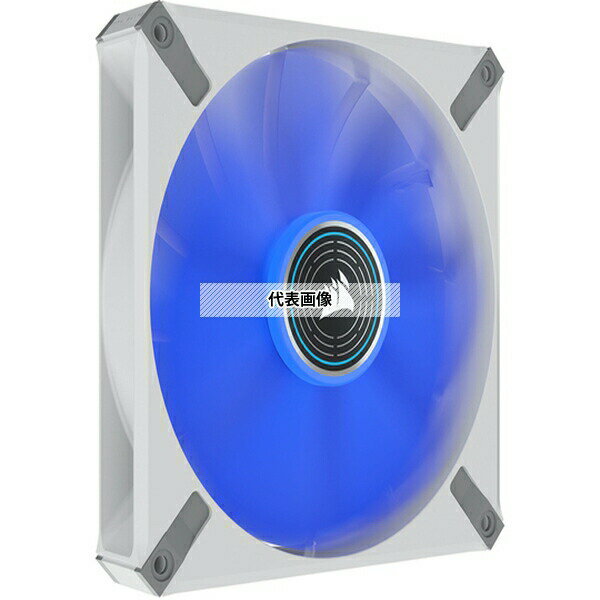 CORSAIR｜コルセア ケースファン 140mm /1600RPM ML140 LED ELITE Blue ホワイトフレーム CO-9050131-WW