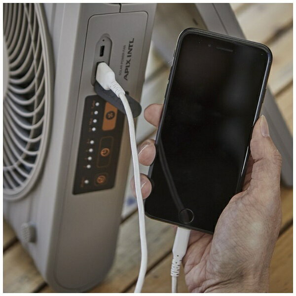 アピックス ソーラーパワーファン APF-560GY(1台)