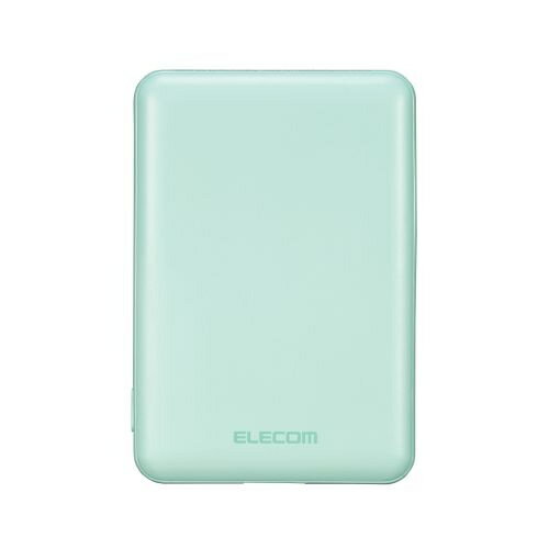 エレコム モバイルバッテリー  Type-C 5000mAh 12w 充電器 iPhone Android グリーン(1個)