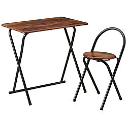 パール金属 折りたたみデスク＆チェアセット N7842