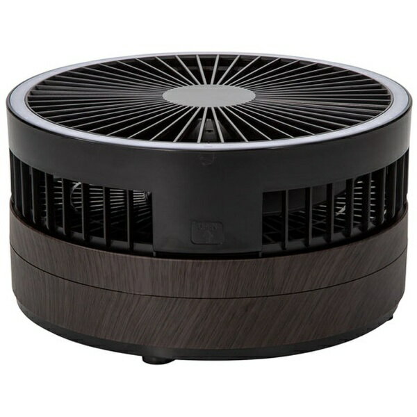 スリーアップ 充電式マルチフォールディングファン ブラウン/ウッド LF-T2204BR