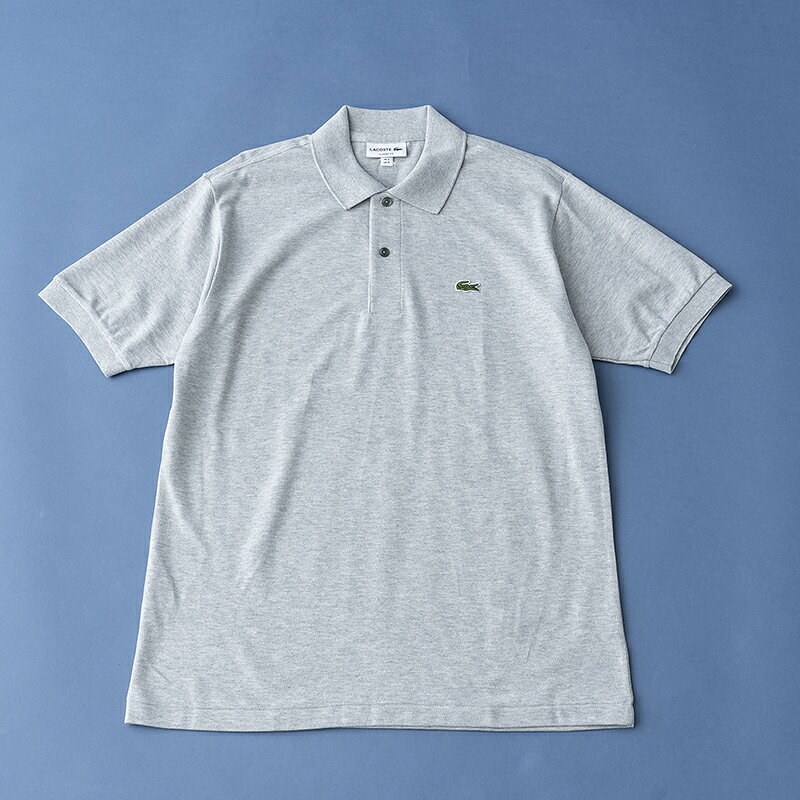 LACOSTE ラコステ L.12.64 ポロシャツ 杢・半袖 4 ライトグレー L1264AL
