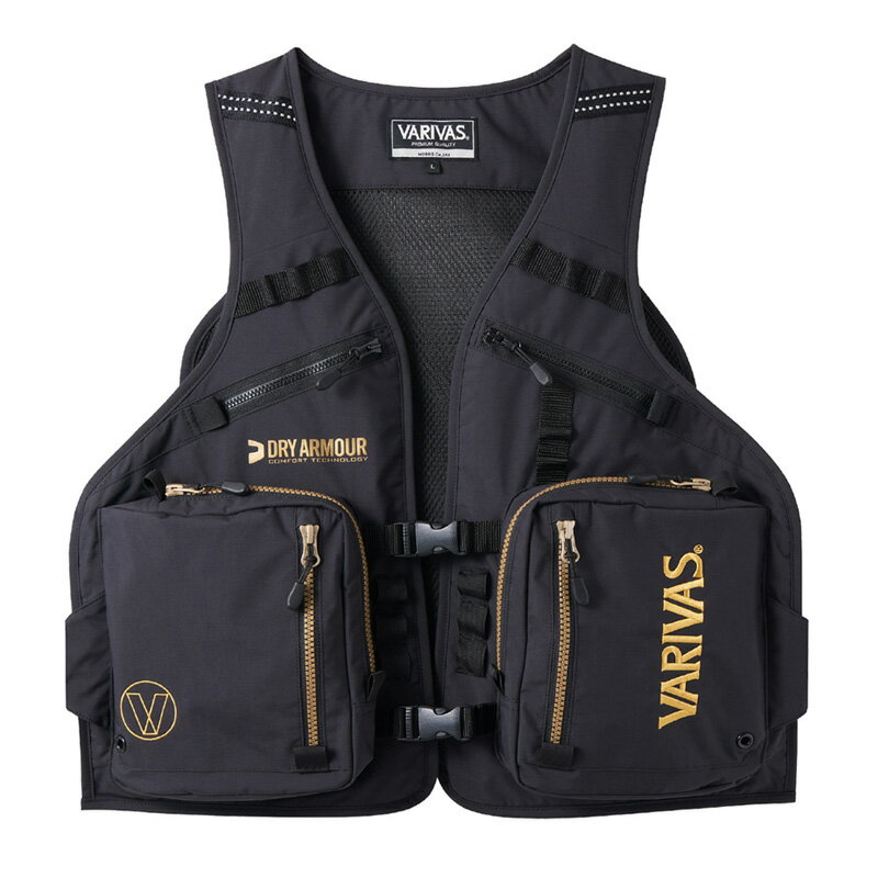 VARIVAS バリバス アクティブベスト ブラックXゴールド M