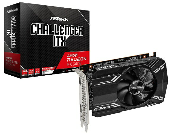 ASRock RADEON RX 6400 グラフィックボード CHALLENGER ITX