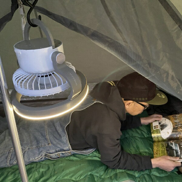 スパイス 扇風機 SOLO FAN 3way LEDライト付き扇風機 ホワイト TTSF1001WH(1台)