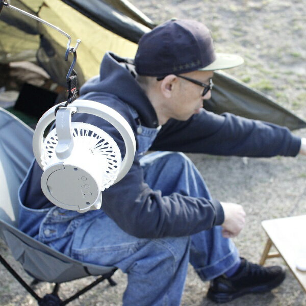 スパイス 扇風機 SOLO FAN 3way LEDライト付き扇風機 ホワイト TTSF1001WH(1台)