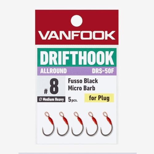 ヴァンフック VANFOOK ドリフトフック オールラウンド #10 フッ素ブラック DRS-50F