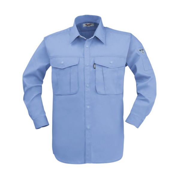 ジーベック XEBEC 長袖シャツ1293-40-L ブルー 1293-40-L